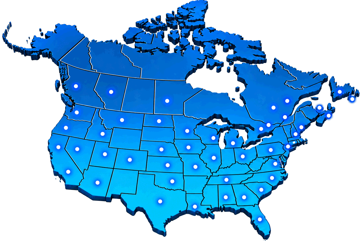 MTB-Map-usa-canada2 Master Truck Body nationwide installation and support network across the United States