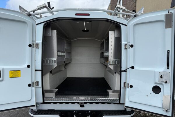 m60-2door-1200×800 Master 60 service body interior with shelving and 50/50 rear doors